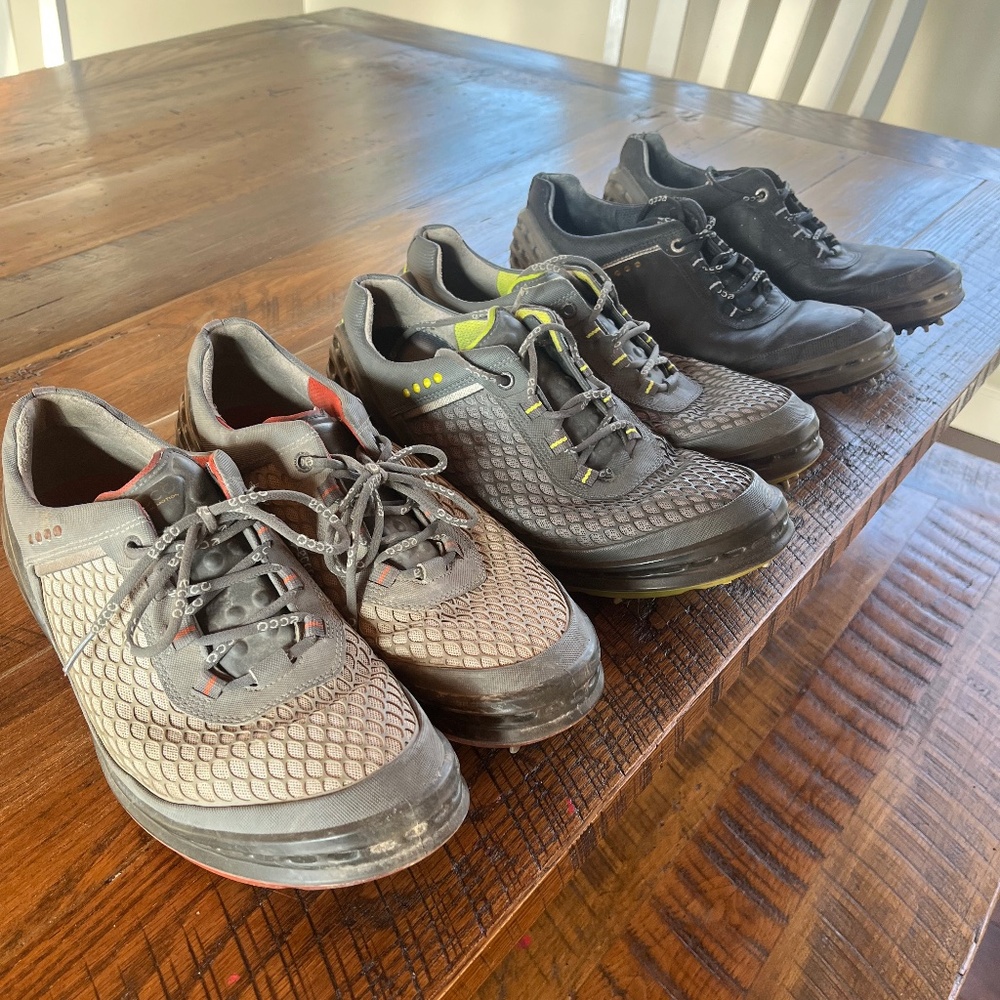 5 pair of ECCO GOLF AND LEISURE SHOES